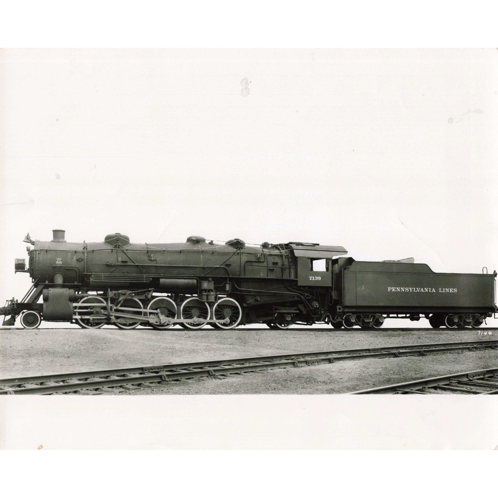 PRR Pennsylvania Lines 2-8-2 #7139 Steam Locomotive Roster Photo Print